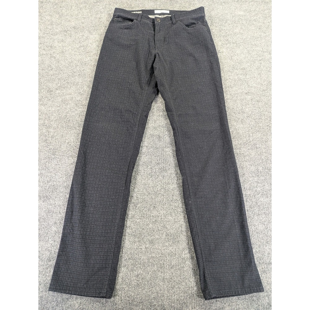 Brax Style Cooper Woo.Look Mens Pants 32/34 Navy Blue Straight Leg Stretch 5 Pkt